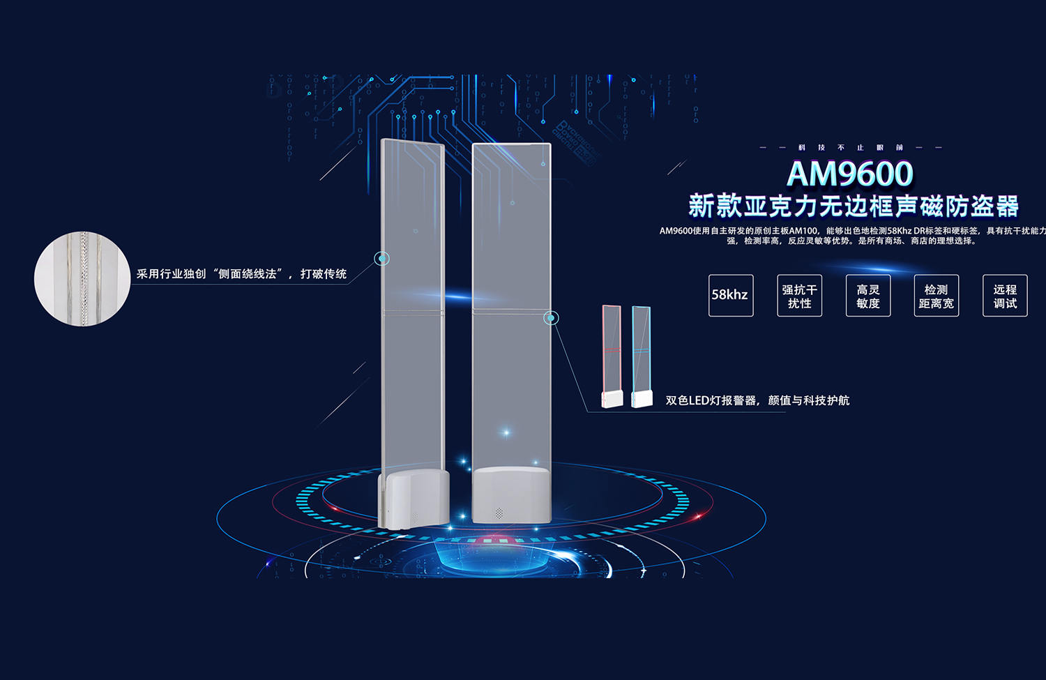 立方美新款亞克力無邊框防盜器AM9600亮相！